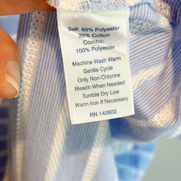 Sail To Sable Embroidered Stripe Short Sleeve T-Shirt Dress - size Small - Picture 4 of 5